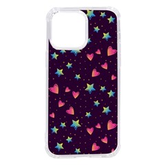 Colorful-stars-hearts-seamless-vector-pattern Iphone 14 Pro Max Tpu Uv Print Case