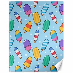 Cute-kawaii-ice-cream-seamless-pattern Canvas 18  X 24  by pakminggu