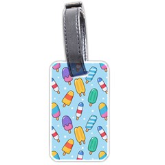 Cute-kawaii-ice-cream-seamless-pattern Luggage Tag (one Side) by pakminggu