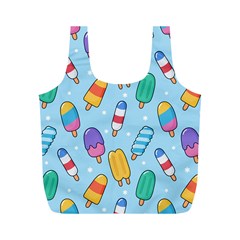 Cute-kawaii-ice-cream-seamless-pattern Full Print Recycle Bag (m)