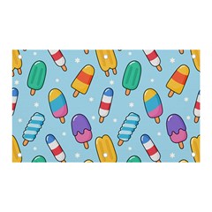 Cute-kawaii-ice-cream-seamless-pattern Banner And Sign 5  X 3  by pakminggu