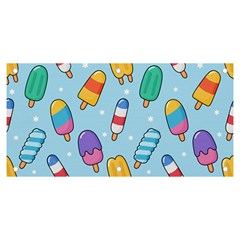 Cute-kawaii-ice-cream-seamless-pattern Banner And Sign 6  X 3  by pakminggu