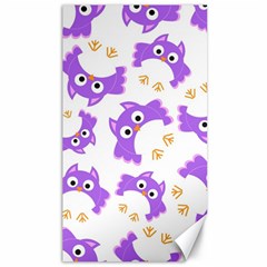 Purple-owl-pattern-background Canvas 40  X 72  by pakminggu