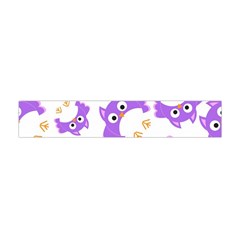 Purple-owl-pattern-background Premium Plush Fleece Scarf (mini) by pakminggu