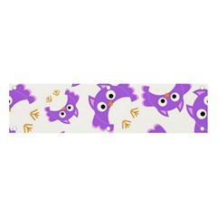 Purple-owl-pattern-background Banner And Sign 4  X 1  by pakminggu