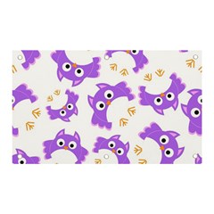 Purple-owl-pattern-background Banner And Sign 5  X 3  by pakminggu