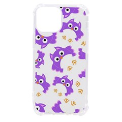 Purple-owl-pattern-background Iphone 13 Mini Tpu Uv Print Case by pakminggu