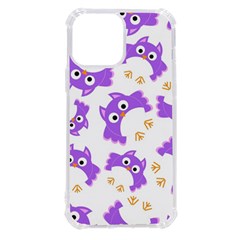 Purple-owl-pattern-background Iphone 13 Pro Max Tpu Uv Print Case by pakminggu