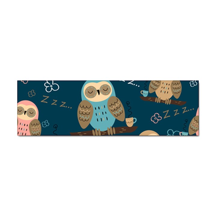 Seamless-pattern-owls-dreaming Sticker Bumper (100 pack)