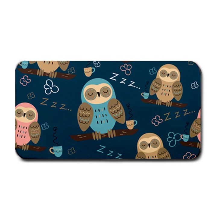 Seamless-pattern-owls-dreaming Medium Bar Mat