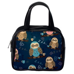 Seamless-pattern-owls-dreaming Classic Handbag (one Side) by pakminggu