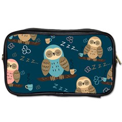 Seamless-pattern-owls-dreaming Toiletries Bag (one Side) by pakminggu