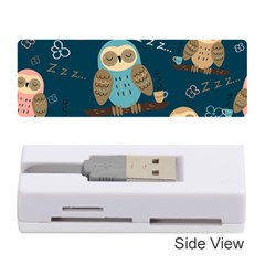 Seamless-pattern-owls-dreaming Memory Card Reader (stick) by pakminggu