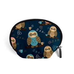 Seamless-pattern-owls-dreaming Accessory Pouch (small) by pakminggu