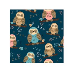 Seamless-pattern-owls-dreaming Square Satin Scarf (30  X 30 ) by pakminggu