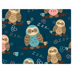 Seamless-pattern-owls-dreaming Premium Plush Fleece Blanket (medium) by pakminggu