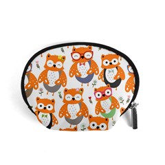 Cute-colorful-owl-cartoon-seamless-pattern Accessory Pouch (small) by pakminggu