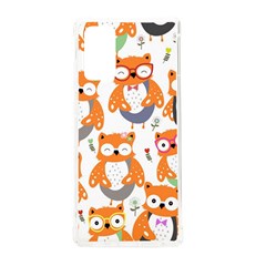 Cute-colorful-owl-cartoon-seamless-pattern Samsung Galaxy Note 20 Tpu Uv Case by pakminggu