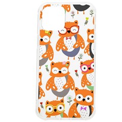 Cute-colorful-owl-cartoon-seamless-pattern Iphone 12 Pro Max Tpu Uv Print Case by pakminggu