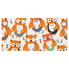 Cute-colorful-owl-cartoon-seamless-pattern Banner And Sign 4  X 2  by pakminggu