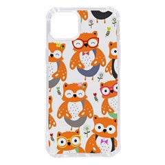 Cute-colorful-owl-cartoon-seamless-pattern Iphone 14 Plus Tpu Uv Print Case by pakminggu