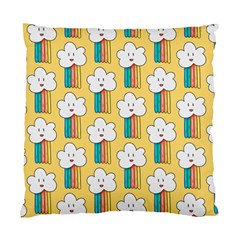 Smile-cloud-rainbow-pattern-yellow Standard Cushion Case (one Side) by pakminggu