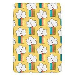 Smile-cloud-rainbow-pattern-yellow Removable Flap Cover (l) by pakminggu