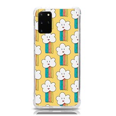 Smile-cloud-rainbow-pattern-yellow Samsung Galaxy S20plus 6 7 Inch Tpu Uv Case by pakminggu