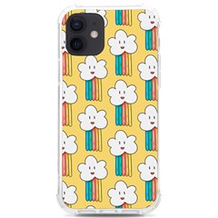 Smile-cloud-rainbow-pattern-yellow Iphone 12/12 Pro Tpu Uv Print Case by pakminggu