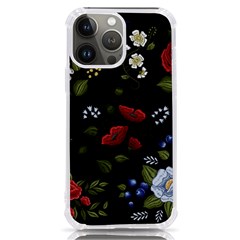 Floral-folk-fashion-ornamental-embroidery-pattern Iphone 13 Pro Max Tpu Uv Print Case by pakminggu