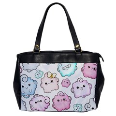 Cute-doodle-cartoon-seamless-pattern Oversize Office Handbag