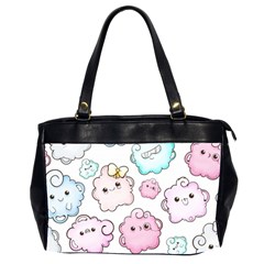 Cute-doodle-cartoon-seamless-pattern Oversize Office Handbag (2 Sides)