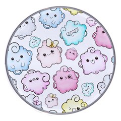 Cute-doodle-cartoon-seamless-pattern Wireless Fast Charger(White)