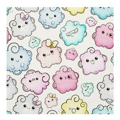 Cute-doodle-cartoon-seamless-pattern Banner and Sign 4  x 4 