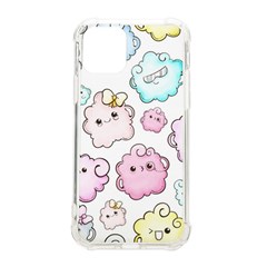 Cute-doodle-cartoon-seamless-pattern iPhone 11 Pro 5.8 Inch TPU UV Print Case