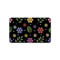 Embroidery-seamless-pattern-with-flowers Magnet (name Card) by pakminggu