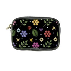 Embroidery-seamless-pattern-with-flowers Coin Purse by pakminggu