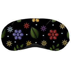 Embroidery-seamless-pattern-with-flowers Sleep Mask by pakminggu