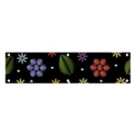 Embroidery-seamless-pattern-with-flowers Banner and Sign 4  x 1  Front