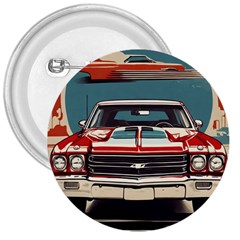 Car Vehicle Vintage Automobile 3  Buttons by Ravend