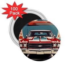 Car Vehicle Vintage Automobile 2 25  Magnets (100 Pack)  by Ravend