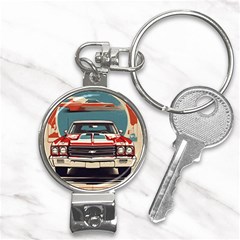 Car Vehicle Vintage Automobile Nail Clippers Key Chain by Ravend