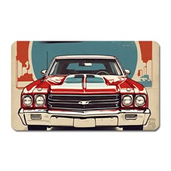 Car Vehicle Vintage Automobile Magnet (rectangular) by Ravend