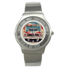 Car Vehicle Vintage Automobile Stainless Steel Watch by Ravend