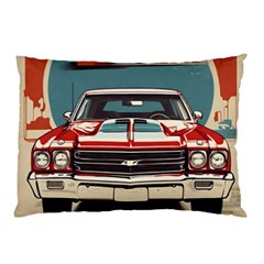 Car Vehicle Vintage Automobile Pillow Case by Ravend