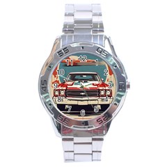 Car Vehicle Vintage Automobile Stainless Steel Analogue Watch by Ravend