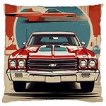 Car Vehicle Vintage Automobile Large Cushion Case (One Side) Front