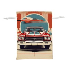 Car Vehicle Vintage Automobile Lightweight Drawstring Pouch (l) by Ravend