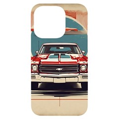 Car Vehicle Vintage Automobile Iphone 14 Pro Black Uv Print Case