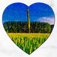 Different Grain Growth Field Jigsaw Puzzle (heart) by Ravend